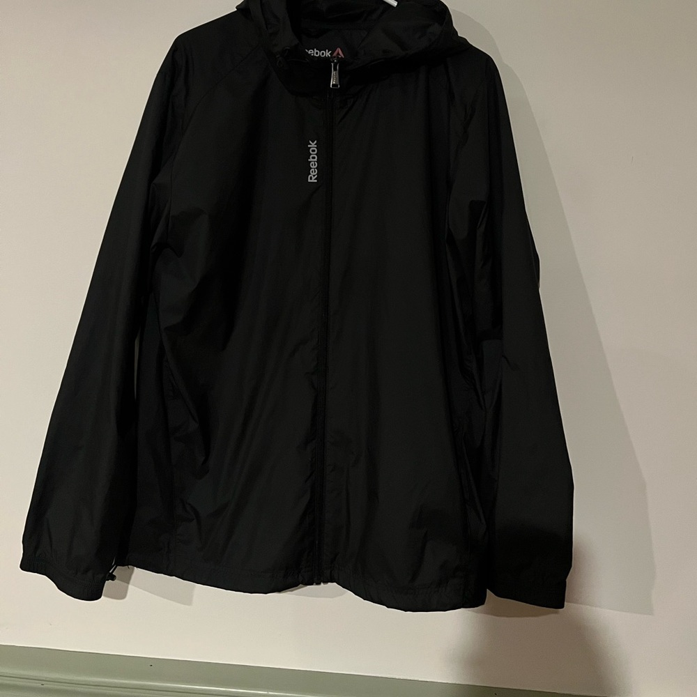 Reebok large rain jacket black